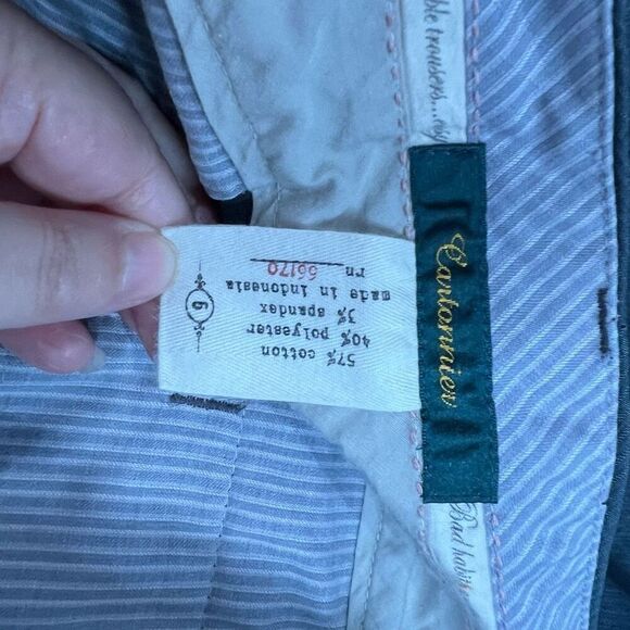 Anthropologie Cartonnier Gray Long Line Bermuda Button Detail Shorts Sz 6 - Picture 3 of 8